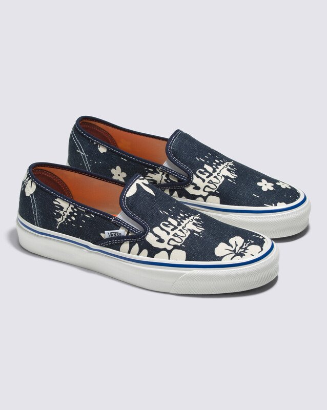 Tênis Slip-On 48 Deck Dx Anaheim Factory Og Floral Navy