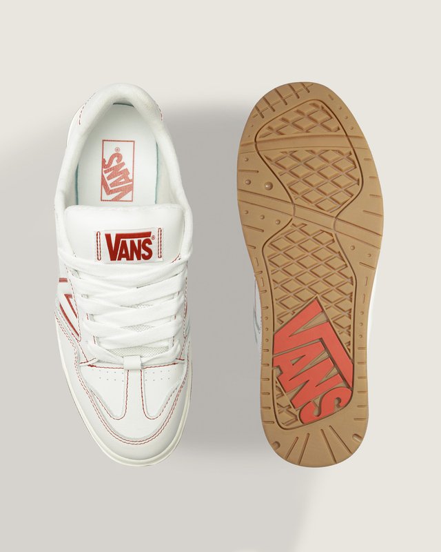 Tênis Upland Contrast Stitch White Red