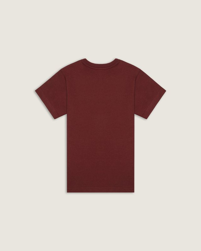 Camiseta Ss Hex Logo Bordeaux Infantil