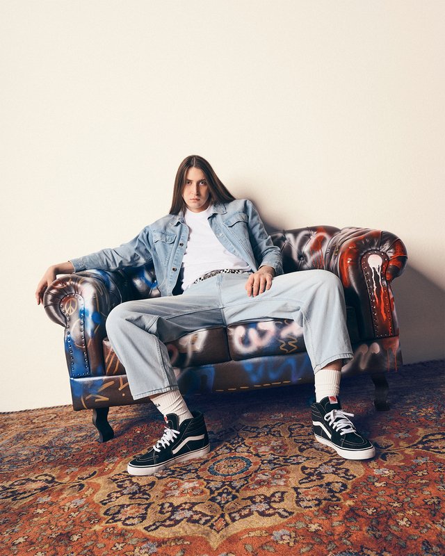 Tênis Sk8-Hi Black White