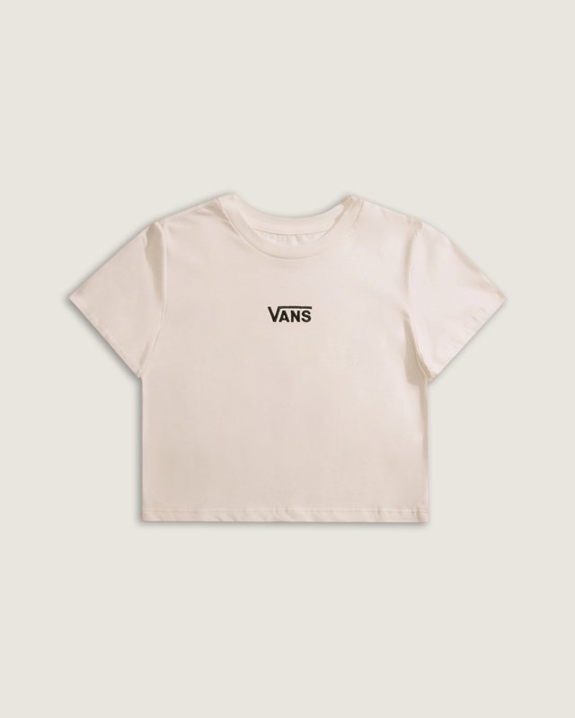 Camiseta Manga Curta Cropped Flying V Almond Crisp