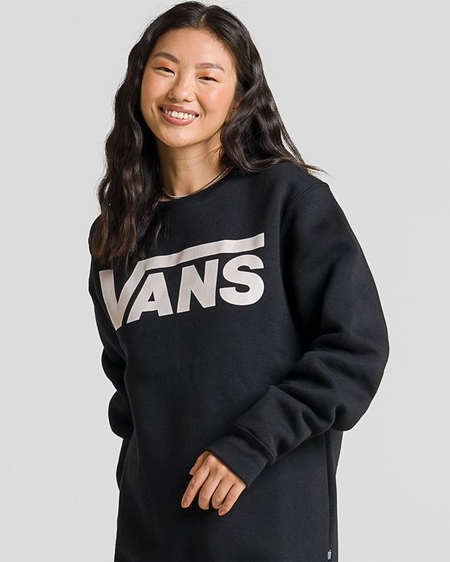 Moletom Vans Classic Crew Ll Black White