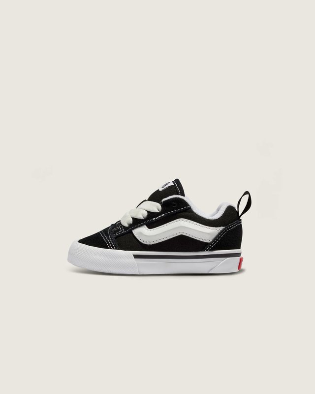 Tênis Knu Skool Elastic Lace Infantil Black True White