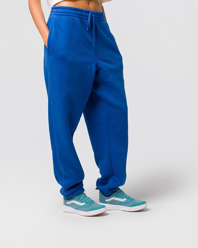 Calça Core Basic Relaxed Fleece True Blue
