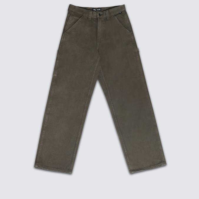 Calça Drill Chore Carpenter Loose Denim Turkish Coffee