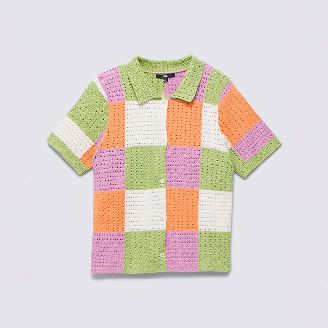 ゴーハウス Casaco Morrison Checker Sweater S. Hero Sport Low Leaf Green | Vans