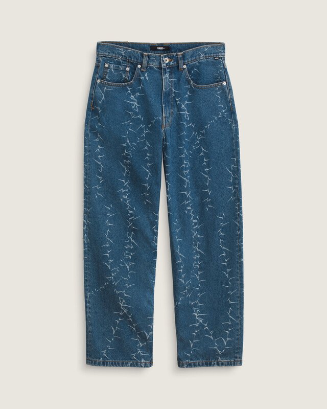 Calça Check 5 Baggy Denim Vintage Indigo