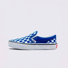 O Slip-On que define tendências é recarregado por cores ousadas e frescas. A coleção Color Theory permite que você crie uma história de cores única combinando tons vibrantes e inesperados com o estilo de clássicos icônicos. Feito com uma parte superior de lona com estampa exclusiva em checkerboard, o Tênis Slip-On Checkerboard Surf The Web Infantil homenageia a lendária silhueta slip-on, ao mesmo tempo que oferece um visual totalmente novo para o tênis de calce fácil.