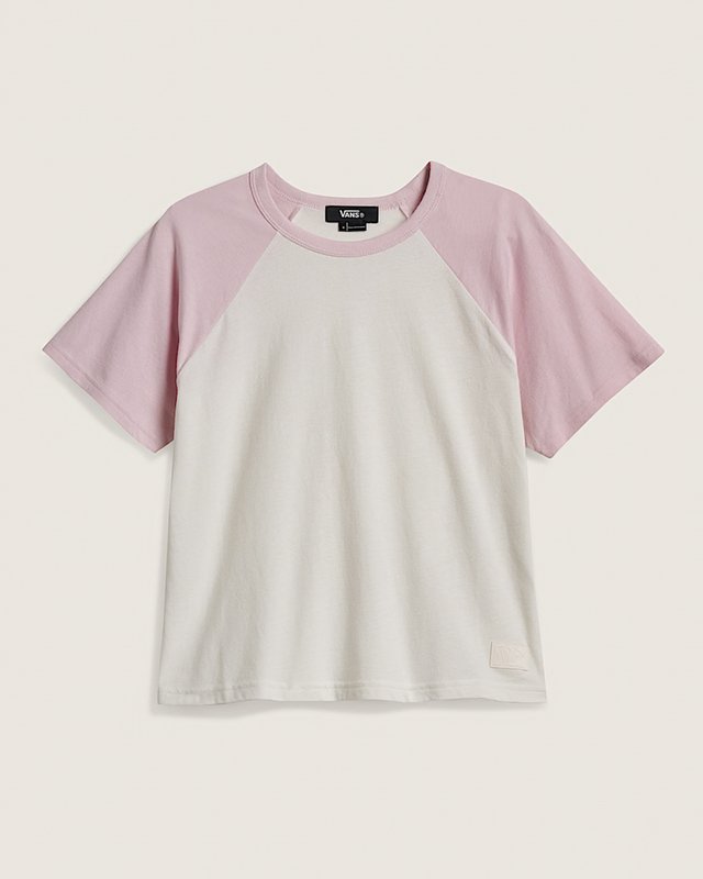 Camiseta Manga Curta Gracie Raglan Marshmallow