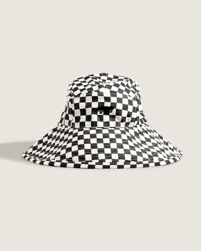 Chapéu Larkspur Wide Brim Black White