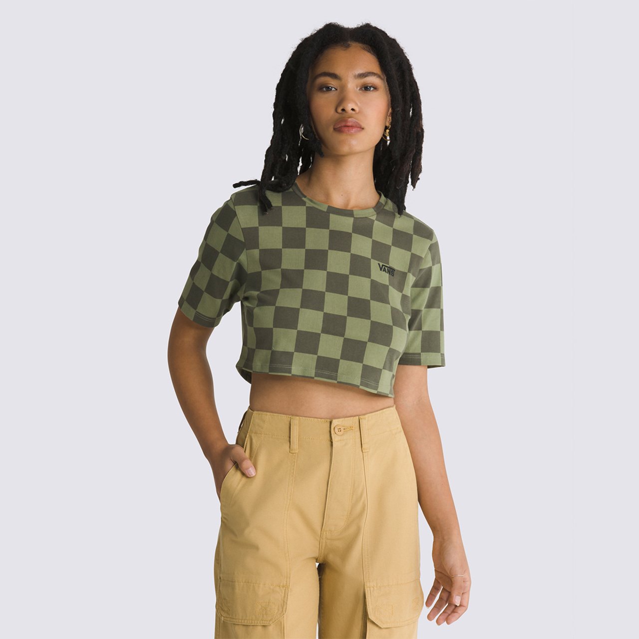 Camiseta Checker Crew Crop Ii Compl. Ultra Neo Vr3 Olivine