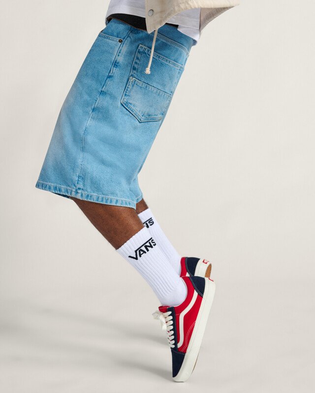 Tênis Old Skool Frayed 2-tone Navy Red