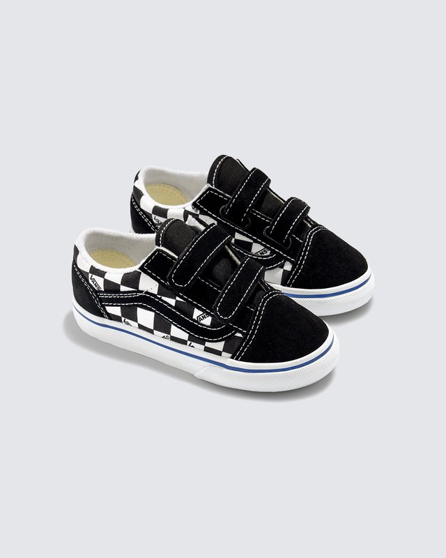 Tênis Old Skool Logo Check Black White Infantil