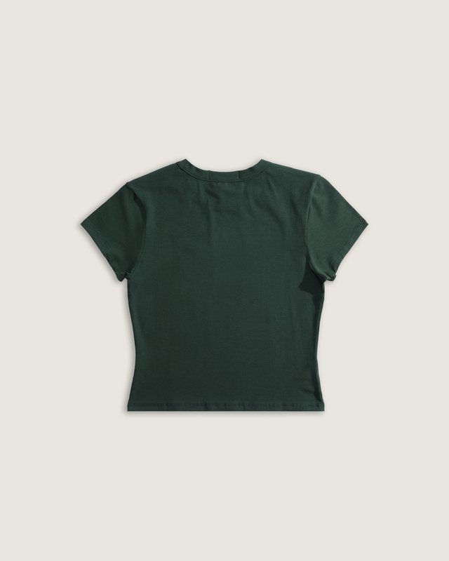 Camiseta Manga Curta Jersey Knit Top Oil Green