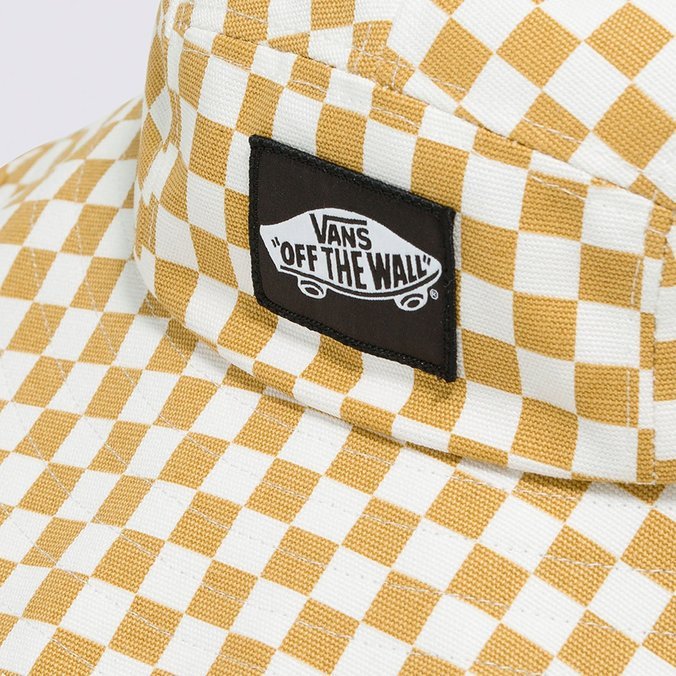 Chapéu Sunny Side Bucket Vans Checkerboard Day Pig Suede Gum Antelope