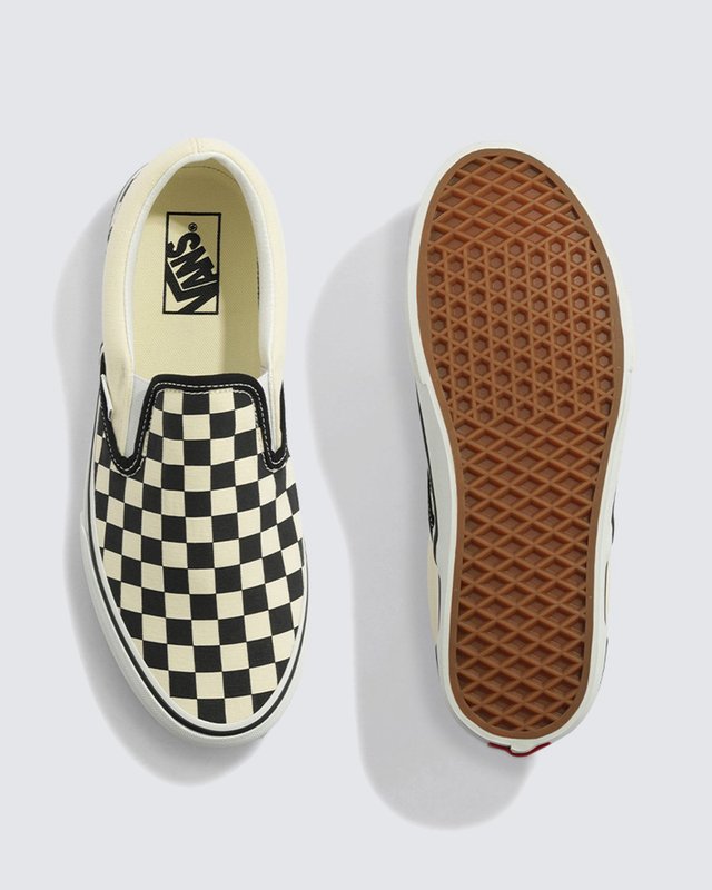 Tênis Slip-On Checkerboard Black White