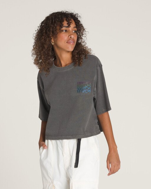 Camiseta Mte Wildthorn Reflective Boxy Short Tee SS Black | Vans