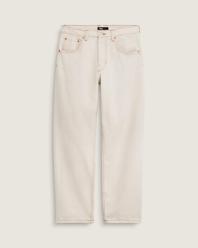Calça Lx Check 5 Loose Denim Natural Seed 