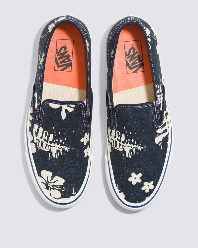 Tênis Slip-On 48 Deck Dx Anaheim Factory Og Floral Navy