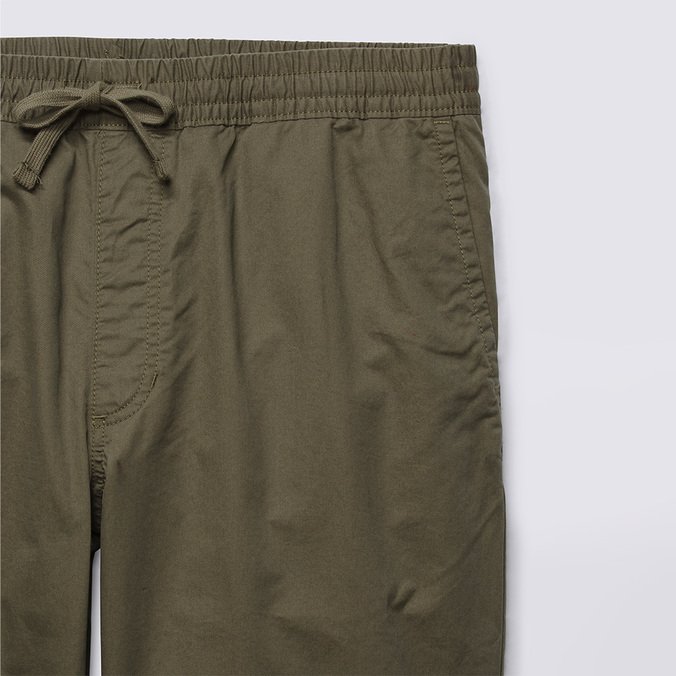 Calça Range Loose Cropped Elastic Waist Grape Leaf