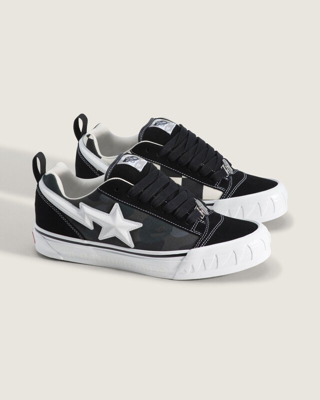 Tênis Knu Skool Vans X Bape Black Camo