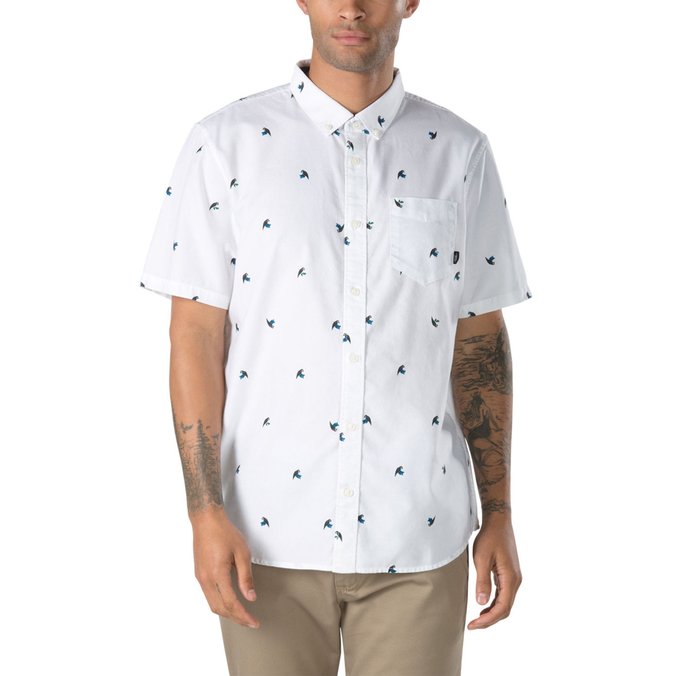 Camisa manga curta vans clearance