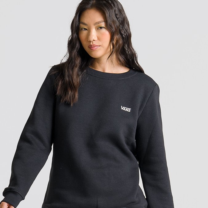 MOLETOM FLYING V CREW BLACK