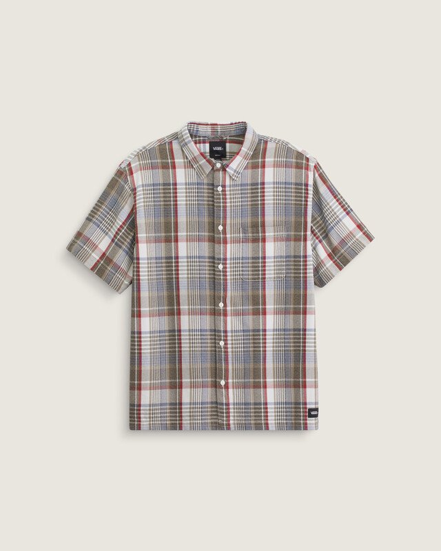 Camisa Ss Lx Woven Egret Elm