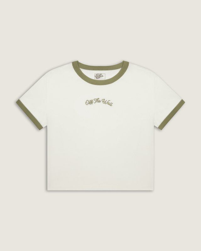Camiseta Manga Curta Ringer Tee Egret