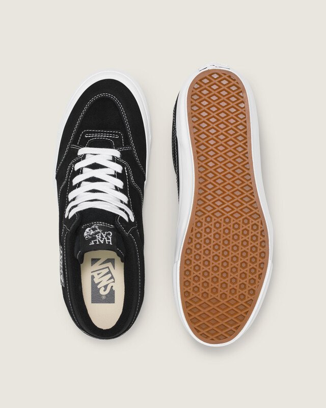 邦楽 586 HALFBY half works Tênis Half Cab 33 Black White | Vans
