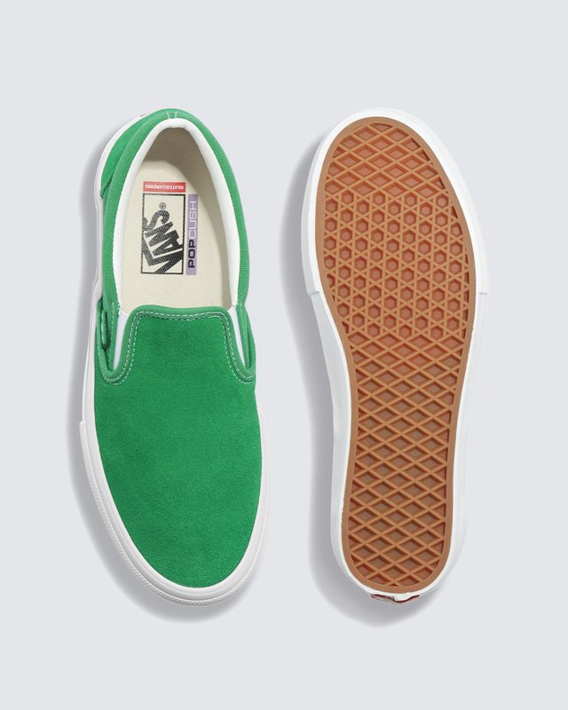 Tênis Skate Slip-On Green White