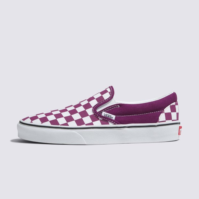 Tênis Slip-On Checkerboard Dark Purple