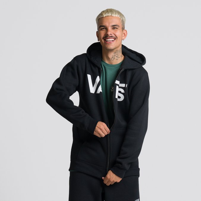 Moletom Vans Classic Zip Hoodie Ll Black White