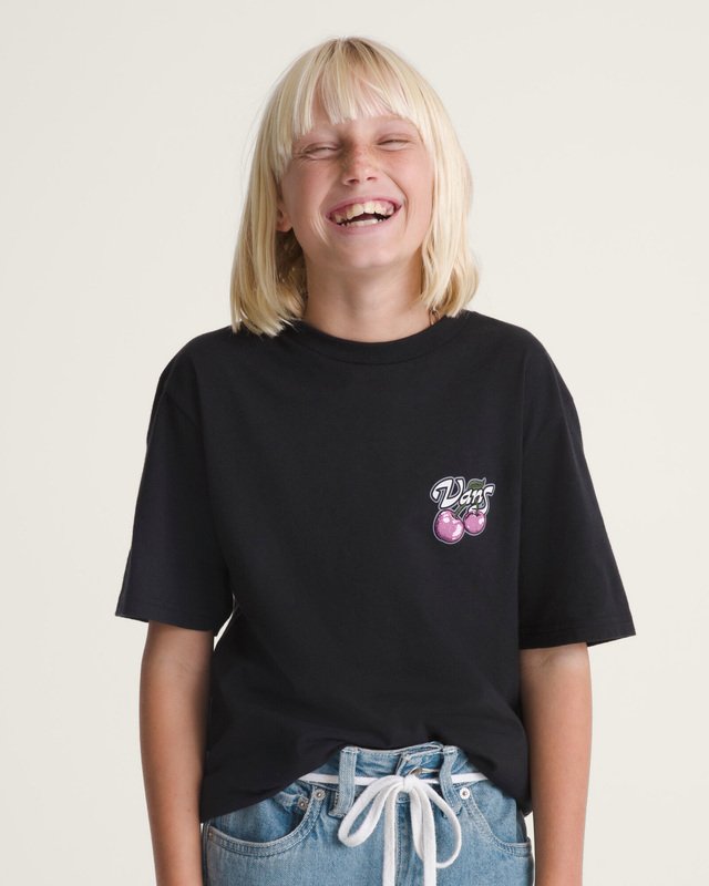 Camisa Manga Curta Cherry Shack Black Infanti