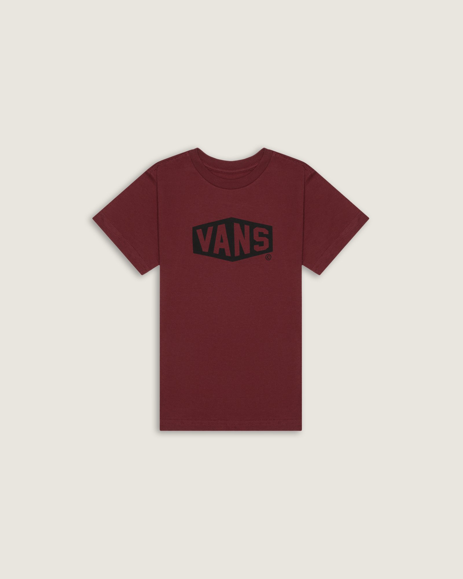 Camiseta Ss Hex Logo Bordeaux Infantil | Vans