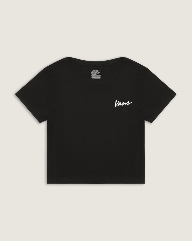 Camiseta Manga Curta Baby Tee Classic Script  Black