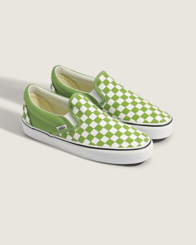 Tênis Slip-On Color Theory Checkerboard Lime Burst