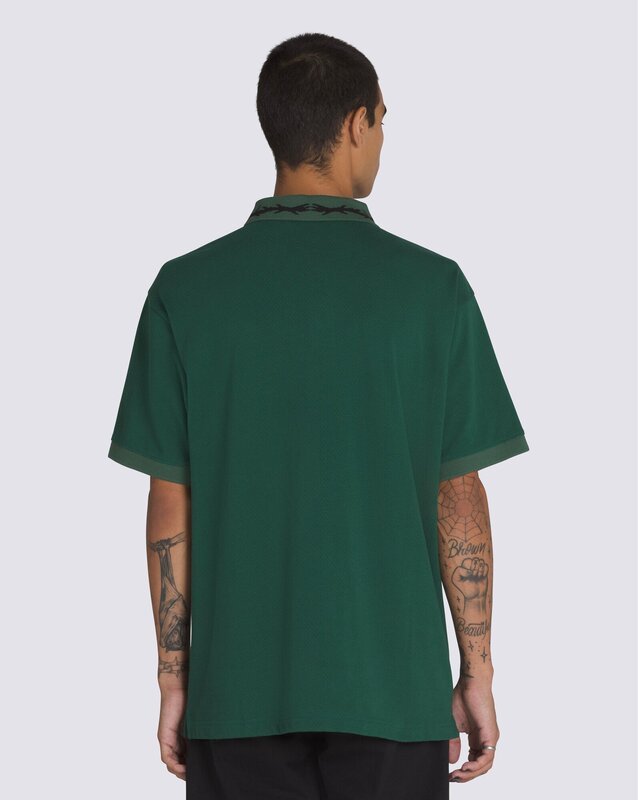 Camiseta Skate Mesh Polo Ss Curren Caples Rain Forest