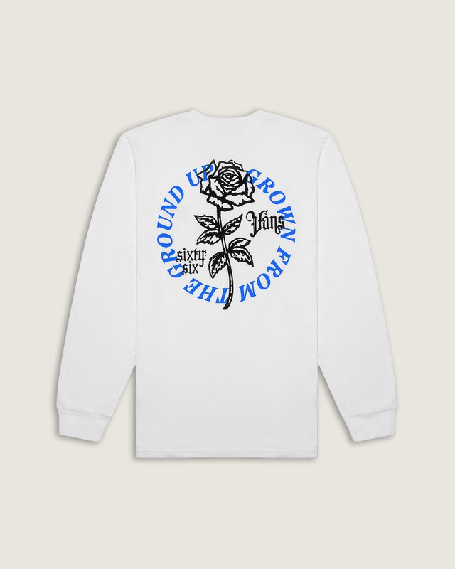 Camiseta Grown From The Ground Up Ls White Aup