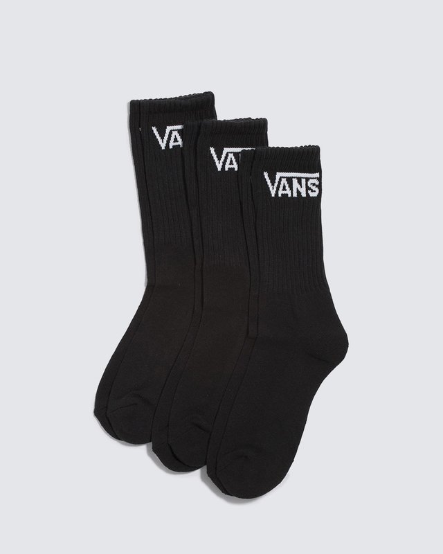 Meia Class Crew Infantil 30/35 Black (3 Pares)