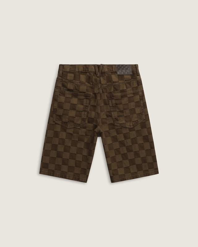 Bermuda Check-5 Baggy Denim Demitasse