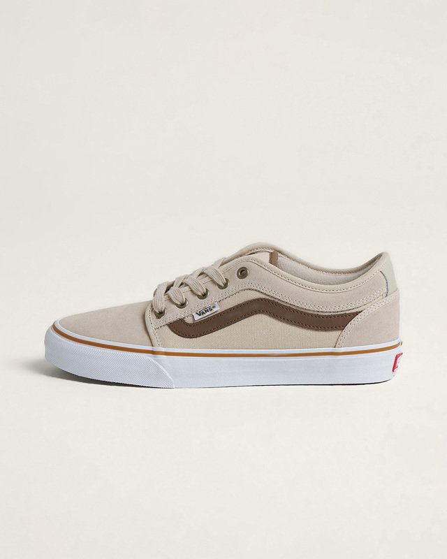 Tênis Chukka Low Sidestripe Skate Espresso Khaki