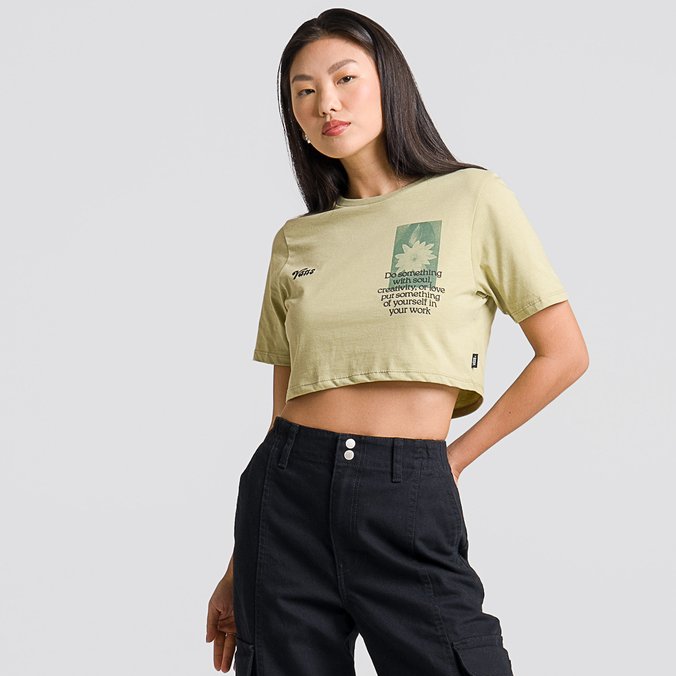 Camiseta Night Bloom Crew Crop II SS Elm