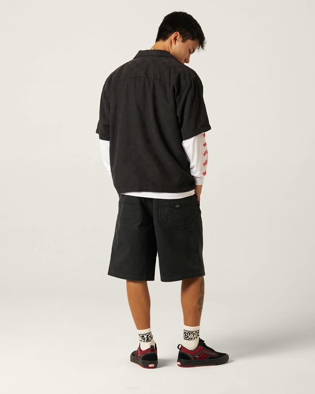 Camisa Manga Curta Van Doren Tencel Check Black