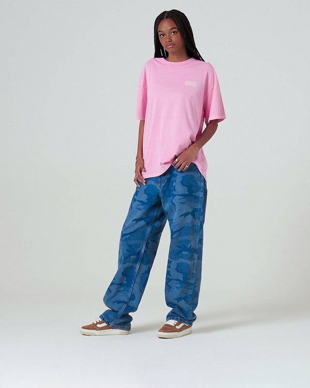 Camiseta Ss Earthbound Outsized Pink Dawn