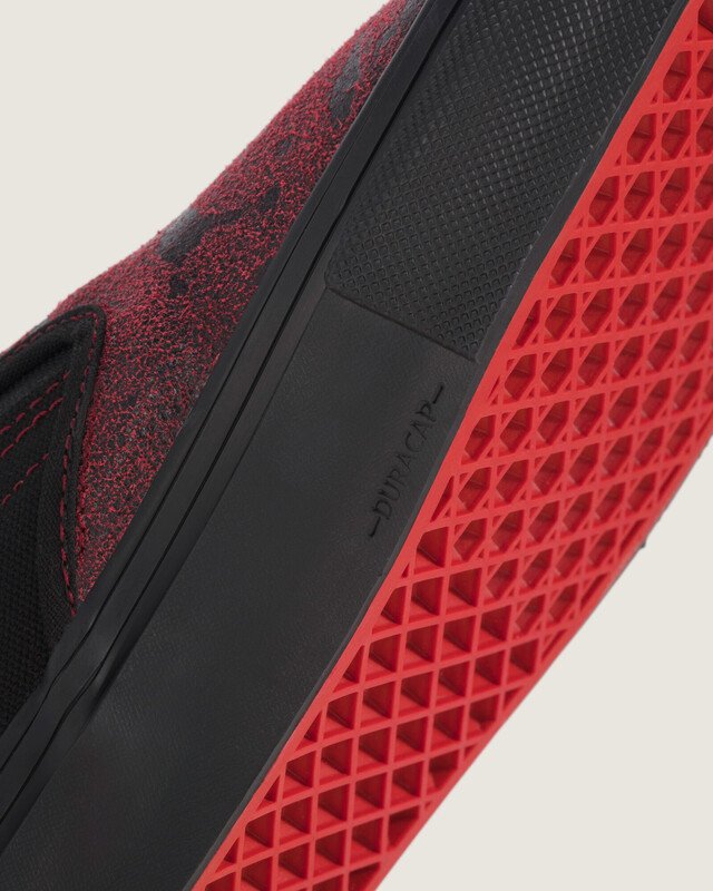 Tênis Skate Slip-On Halloween Saw Red Black