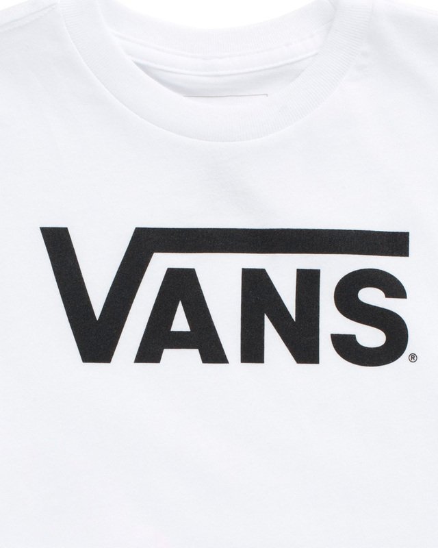 Camiseta Vans Classic Infantil White Black