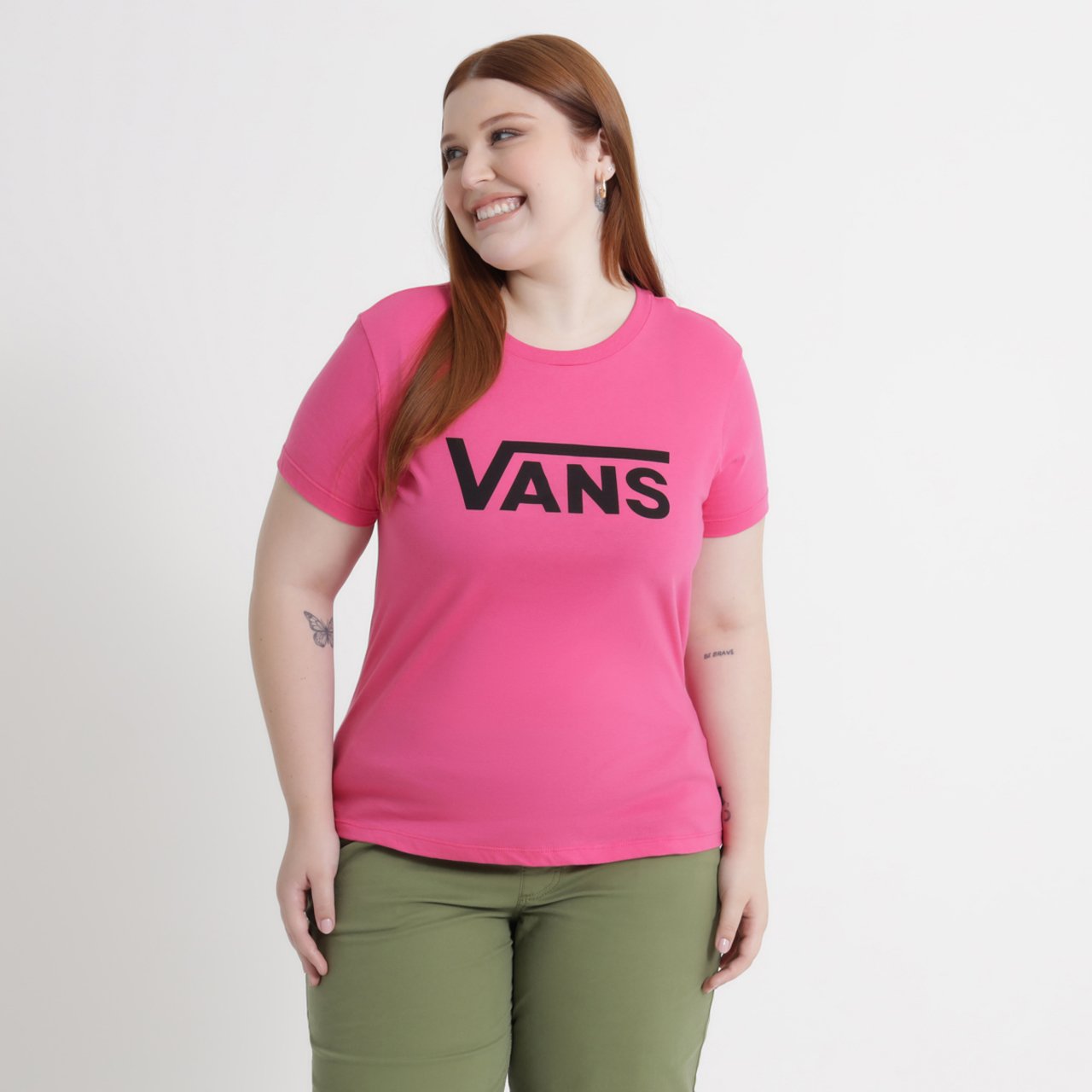 Camiseta Flying V Crew Ss Magenta