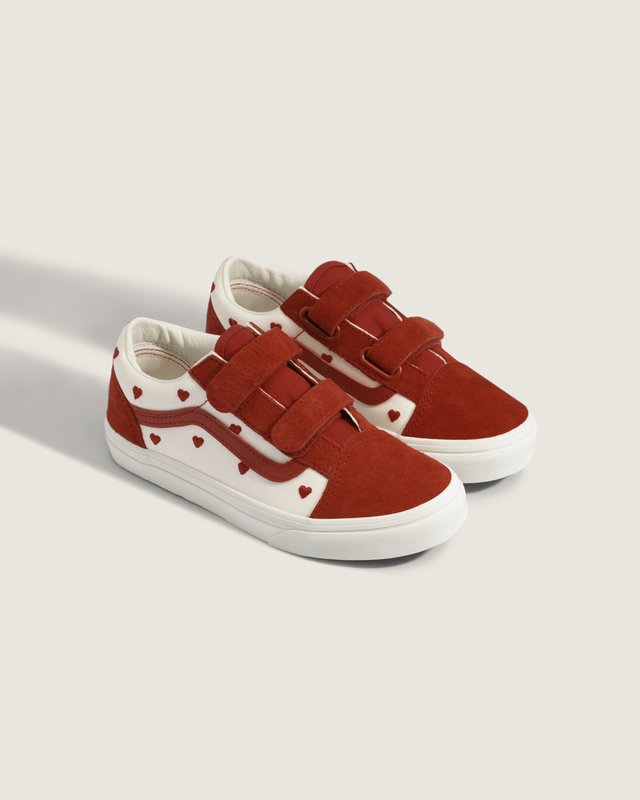 Tênis Old Skool V Red Hot Valentines Racing Red True White Infantil