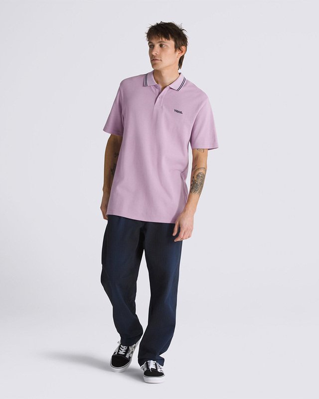 Camiseta Halecrest SS Polo Lavender Mist